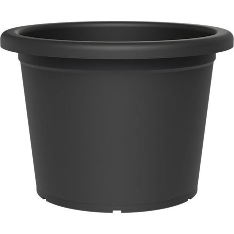 tera® Pflanzgefäße MENFI rund Ash anthrazit Ø 72 cm - Kunststoff