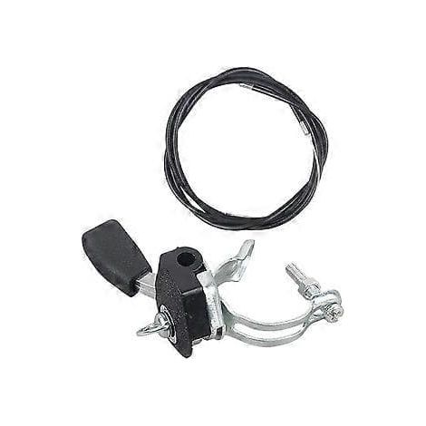 Interrupteur de remplacement pour commande d'accélérateur de motoculteurs à essence 168F 170F (interrupteur + câble de 1,25 m) (1/4)