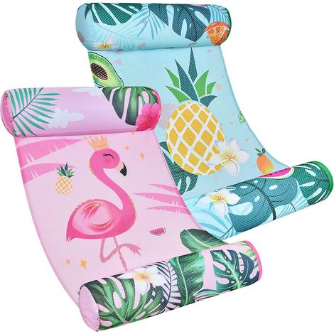 aufblasbare Pool-Hängematten – 4 in 1, Flamingo, Früchte (1/5)