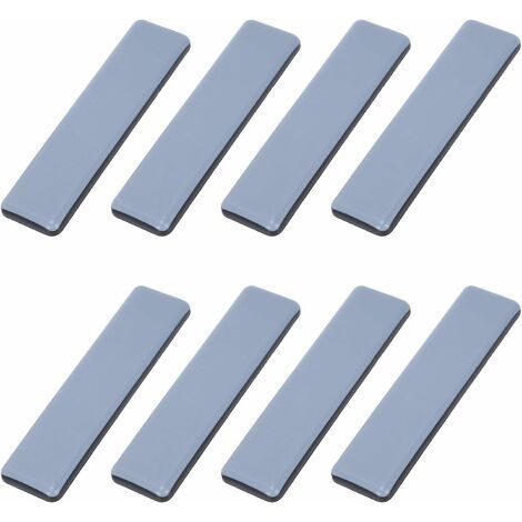 Patins Meubles Lourds Patins Téflon Auto-adhésif Rectangle Anti-vibration Patins Glisseurs pour Meubles Bleu/Black Dérapage Super planeurs (8 Pièces 25mm100mm) (1/4)