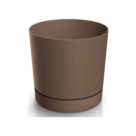 Maceta rústica de ladrillo Tubo con platillo de 11 cm