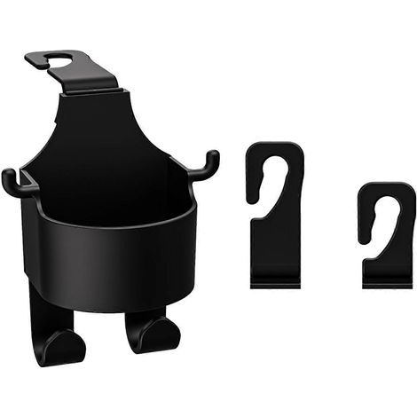 Supporto per cellulare da poggiatesta auto, portabicchiere, supporto per telefono con gancio, supporto da appendere al sedile posteriore dell'auto, porta bicchieri d'acqua (1/5)