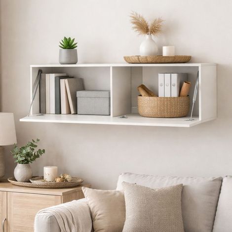 Hängeschrank Laghetto, modular, ein Fach, eine Tür, 150x40h cm Beige (1/5)