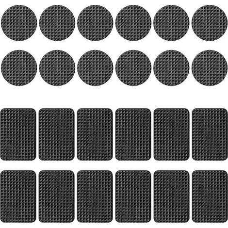 Dailygoods - Protections pour meubles (lot de 24) - Pieds en caoutchouc antidérapants - Patins pour parquets - Autocollants - Protection pour pieds de table et de chaises (1/5)