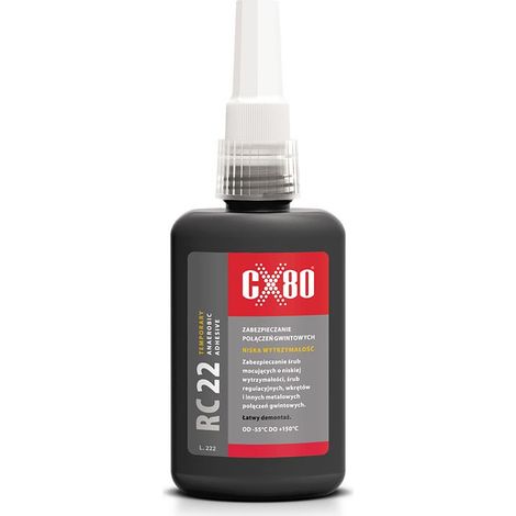 CX80 RC22 COLLE ANAÉROBIE 50ML VIOLETTE POUR FILS FAIBLE RÉSISTANCE RÉPARATION DE FILS