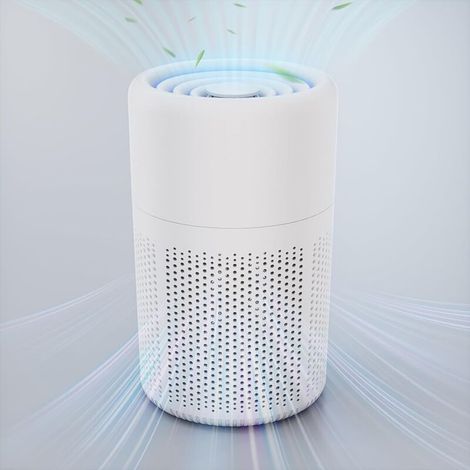 Petit purificateur d'air pour chambre et cuisine, filtre à air silencieux, purificateur d'air, élimination des odeurs (1/5)