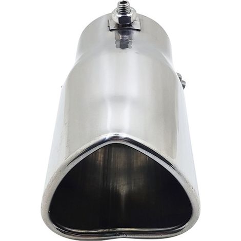 Embout d'échappement universel en acier inoxydable épais en forme de cœur (63 mm) – Silencieux au design « cœur » pour modification automobile