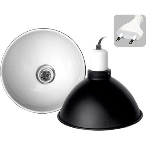 Support Lampe Reptile - 1 Unité - Aluminium - Dissipation Chaleur - Terrarium Amphibien - 21,59cm (1/5)
