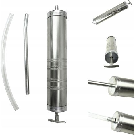 GEKO G01150 500 ml Handölpumpe aus Stahl mit Schlauch und Rohr