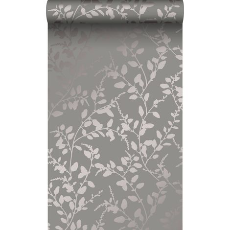 papier peint feuilles taupe - Origin Wallcoverings (1/5)