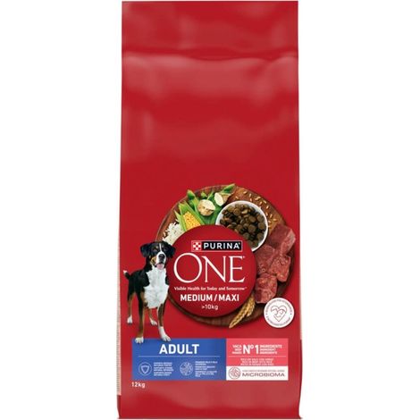 PURINA ONE MED/MAX Adulte Bœuf et Riz, 12 kg