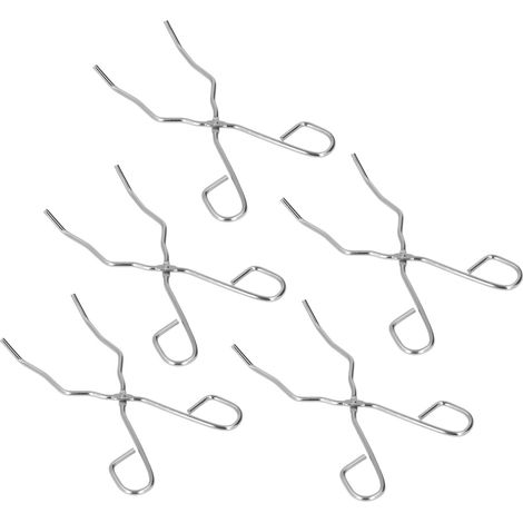 Tiegelklemme aus Edelstahl, 5-teilig, Metallgussklemme, Goldgussklemme, robustes Spannwerkzeug (1/5)