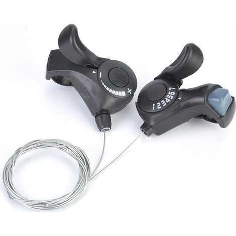 Lot de 2 manettes de dérailleur 7 vitesses, commandes de changement de vitesse pour vélo