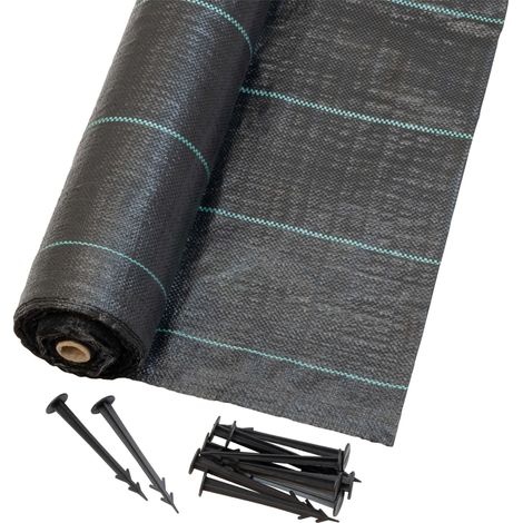 Jardinion Unkrautvlies 100g/m - 50m + 40 Erdanker