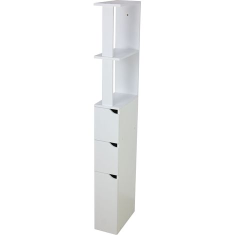 Mobile bagno in PB con 2 cassetti, 1 anta e 2 ripiani