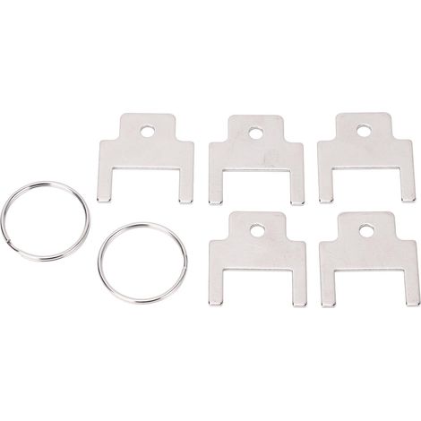 Ortviai Clé de distribution pour essuie-mains et papier toilette 770301 en acier inoxydable – Lot de 5 pièces