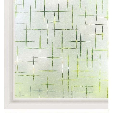 Film de verre film de fenêtre décoration murale autocollant de porte auto-adhésif cellophane étoile 45x200cm (1/4)