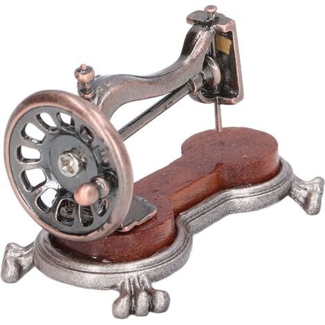 Machine à Coudre Miniature 1:12 pour Maison de Poupée - Accessoire Décoratif Réaliste (1/5)