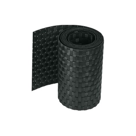 FASCIA FRANGIVISTA STRISCIA OSCURANTE IN RATTAN CM 19X200 NERO (01665)