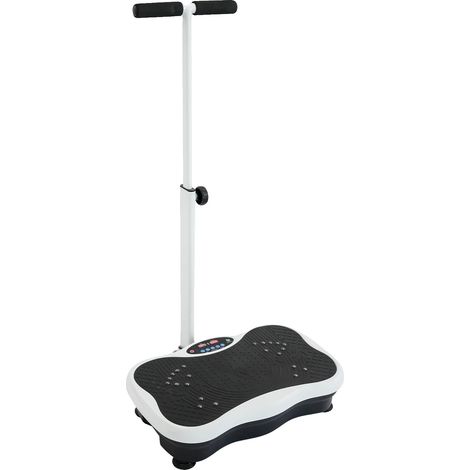 Plateforme d'exercice par vibration, rampe réglable, entraînement multifonctionnel, noir (1/2)