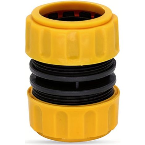 Adaptateur universel de robinet pour tuyau et machine à laver, raccord d'eau 4 points et 6 points 4 pouces, Composition : 4,8 × 6,5 cm, Couleur : jaune et noir (1/5)