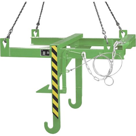 Bauer Kipptraverse für Baustoffbehälter BBT, lackiert, Resedagrün