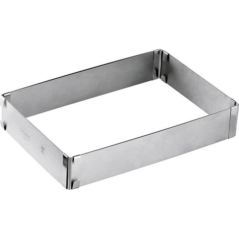 Backrahmen Varino ausziehbar 27,5-52x18,5-34x5cm Edelstahl