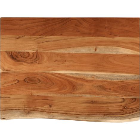 Comptoir de salle de bain 70x60x3,8 cm rectangulaire acacia
