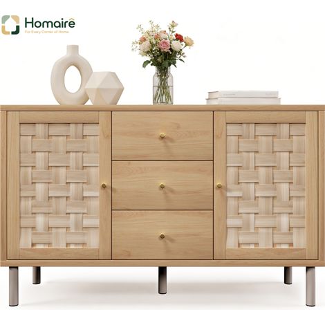 Eiche Kleiderschrank aus Polyester 120 x 40 x 75 cm mit Stauraum HOMAIRE (1/5)