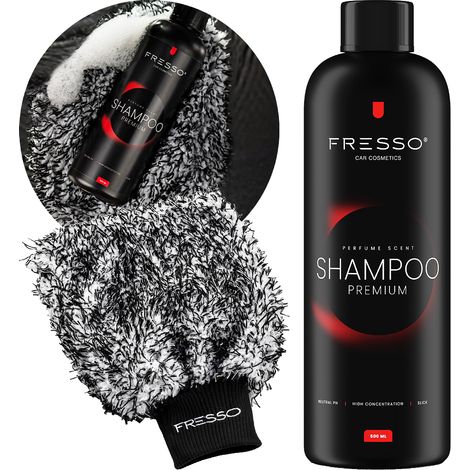 Champú para coches Fresso + guante de lavado Cody