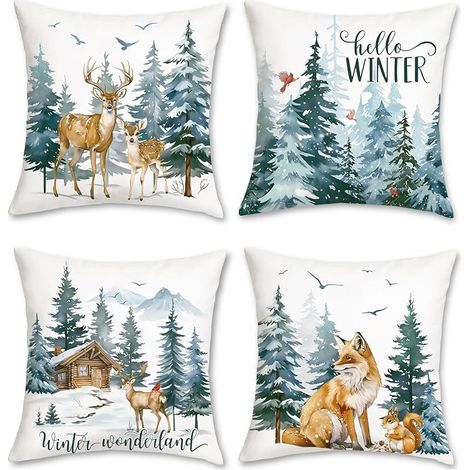 Housse de Coussin 50 x 50 cm 4 Pièces (1/5)