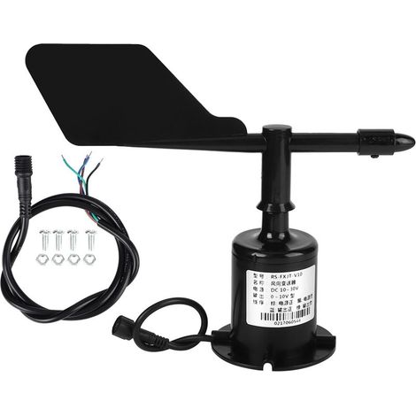 Anémomètre de capteur de vitesse du vent en polycarbonate de sortie de signal environnemental 0-10V 8 directions (1/5)