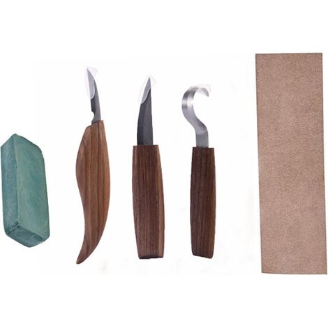 Sculpture Sur Bois De Coupe Du Bois Chisel Outil De Coupe A La Main Set Outils Peeling Woodcarving Sculpturales Carving Coupe, 3Pcs (1/4)