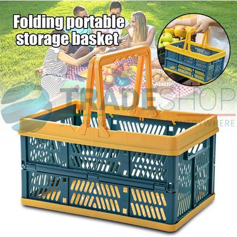 Conteneur Panier Panier Organisateur Boîte Pliante Empilable (1/5)