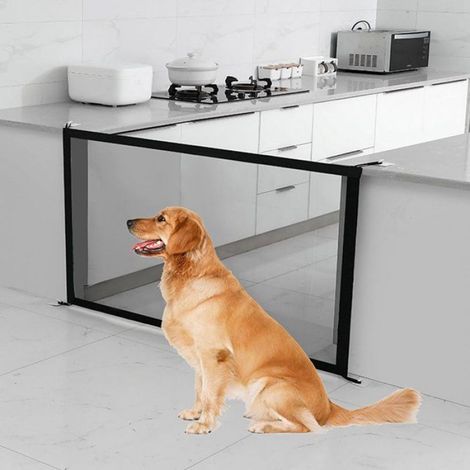 Barrière de sécurité pour bébé et chien, 100 x 78 cm, barrière pour chien, sans perçage, sécurité enfant, barrière d'escalier et... (1/5)