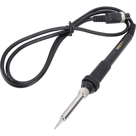 Poignée fer à souder 50W 24V en silicone et aluminium, stylo soudure station remplacement avec 5 trous, outil de soudage (1/5)