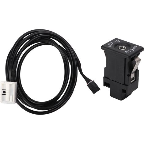 Câble Audio AUX Voiture Adaptateur Prise Jack 3,5mm Haute Résistance Remplaçant pour Superb 2008-2011 (1/5)