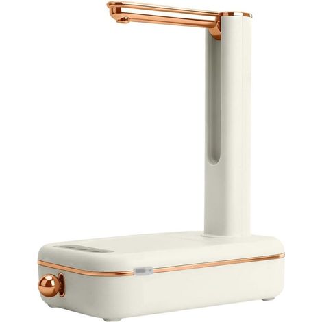 Bardusch-Distributeur d'eau Électrique Rechargeable par USB – sans BPA & Conforme aux Aliments, Pompe à 3 Niveaux de Débit pour Camping/Minicamper/Maison/Bureau, Batterie 800 mAh (Blanc) (1/5)