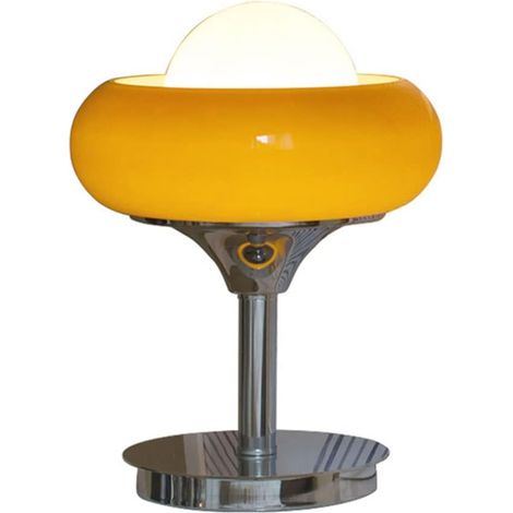 Le plus récent Aimé Rétro Nostalgie Lampe De Table En Verre Créatif Tarte Aux Oeufs Décorer Lampe De Bureau E27 Veilleuse En Fer Forgé Pour Villa Chambre Chevet Salon Étude Chez L'habitant Salle