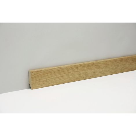 Classen Clip-Fußleiste 240 cm 58 x 19 mm Eiche natur Clip-Fußleiste