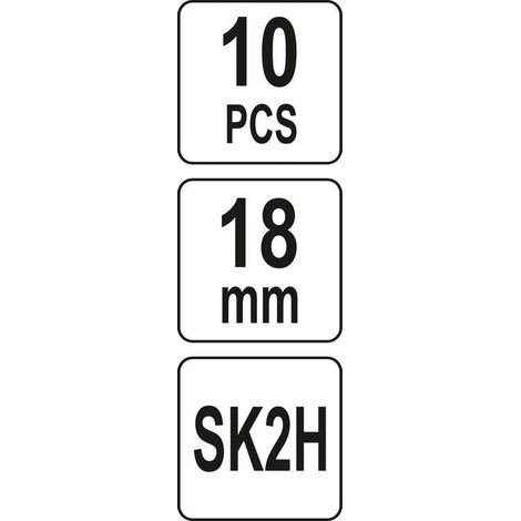 YATO LOT DE 10 LAMES DE CUTTER 9MM, LAMES DE RECHANGE POUR CUTTER, EN ACIER SK2H ULTRA SHARP, RECOUVERT D'UN REVÊTEMENT NOIR SPÉ (1/2)