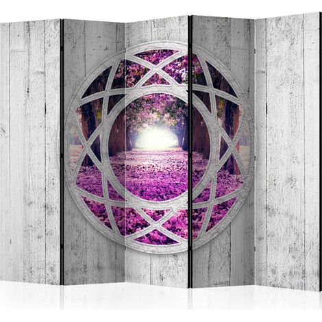 Paravento - Fuchsia landscape II [Room Dividers] - 225x172 (1/4)