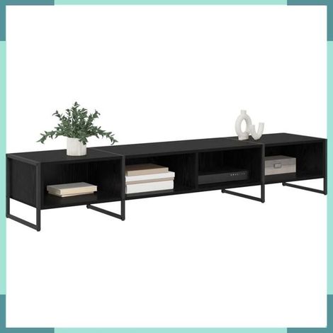 Meuble TV - 886516 - Chêne noir - 170,5 x 36 x 30,5 cm - Bois d'ingénierie (1/5)