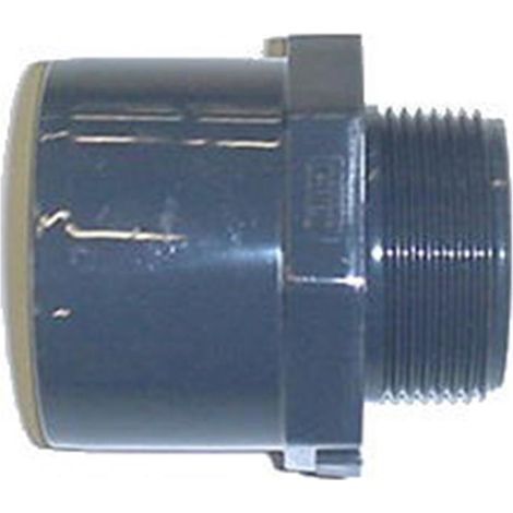 Embout PVC pression fileté A - Femelle à coller / Mâle à visser. - E3226F EMBOUT M.1" A COLLER F.32 M.40