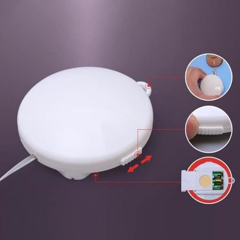 Décoration de Noël LED - - Lampe ventouse sapin 3D - Lumière blanche chaude - Intérieur - 11,5 x 16 cm (1/4)