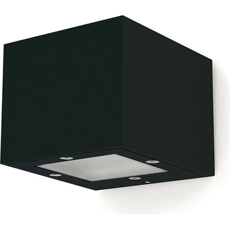 Aplique de pared ISORA doble emisión LED COB AC 2x4 W 156 lm 4000 K CRI90 IP65 Corte de fase L,C Negro (1/5)