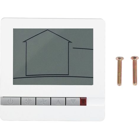 Termostato digital LCD inteligente para calefacción doméstica: ventilador sin escobillas, control preciso de la temperatura.