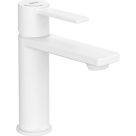 Mitigeur de lavabo avec corps lisse - Collection TARGA - Roca - A5A325FB00- Couleur : Blanc mat (1/2)