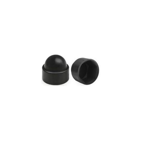 Cache-Écrou M10 - 25 pièces, Cache-Écrou Plastique Protection 17mm - Noir, Pour Écrou/Vis (1/5)