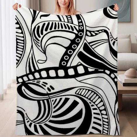 Couverture de lit en polaire, douce et chaude en microfibre chaude pour le printemps, décoration de salon, cadeau pour femmes et hommes, 6080 pouces (1/4)